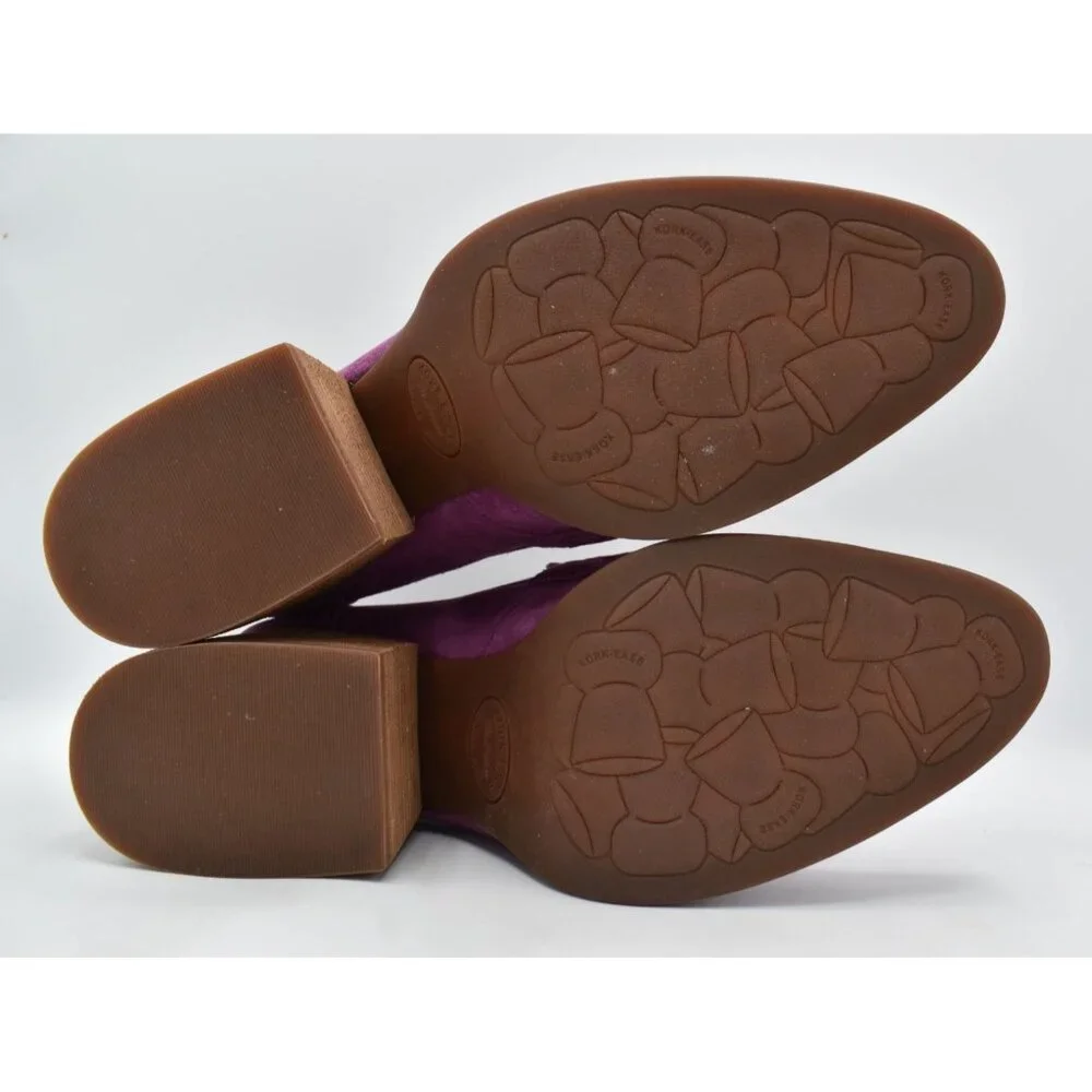 Kork-Ease Womens Size 11 Modeste Purple Suede‎ Block Heel Pump Loafers Shoes